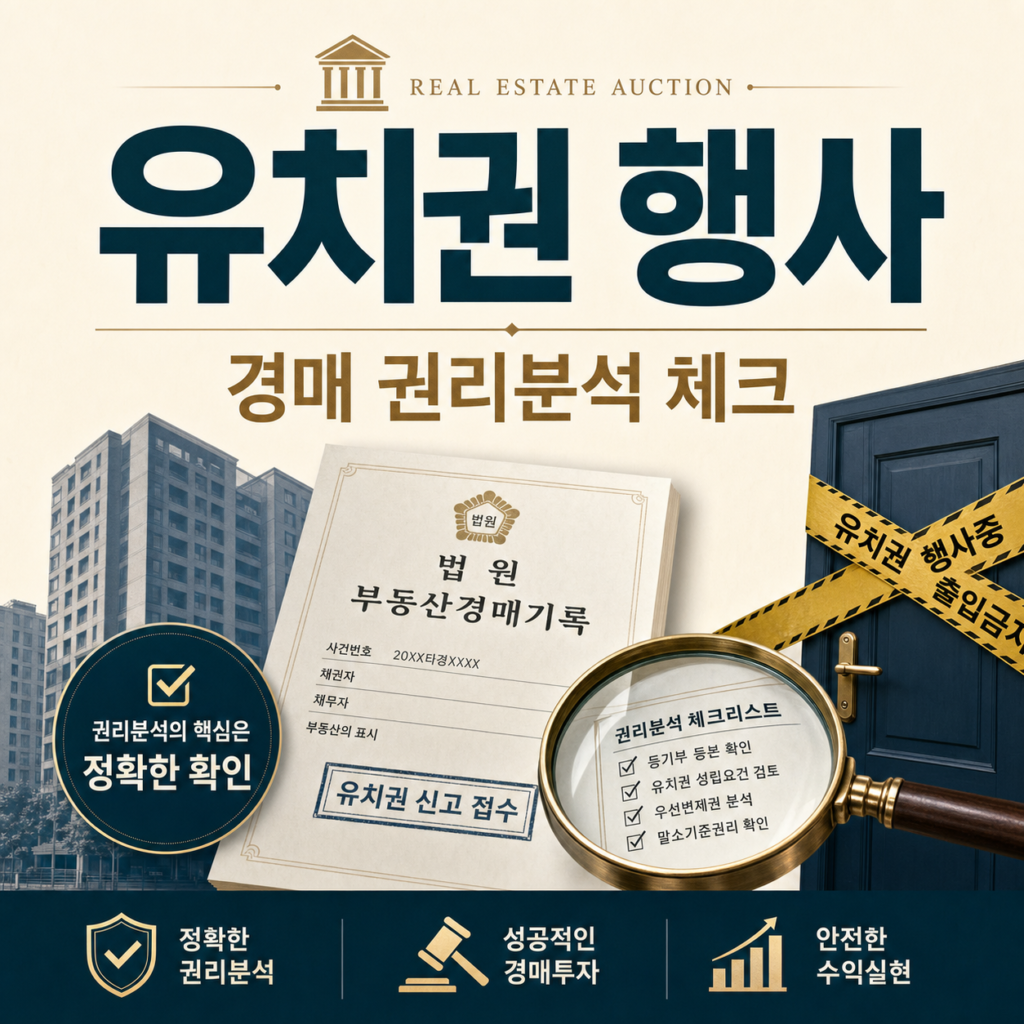 유치권행사시 경매권리분석과 현장 점유자 체크