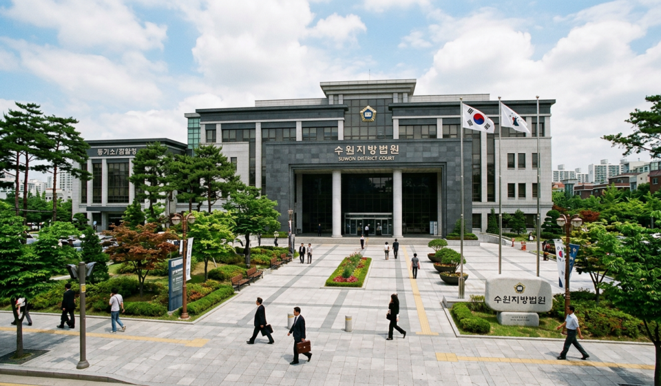 법원 전경 — 경매 매각기일과 매각결정기일이 진행되는 법원